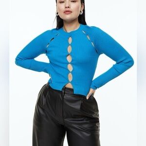 Blue Crew Neck Sweater